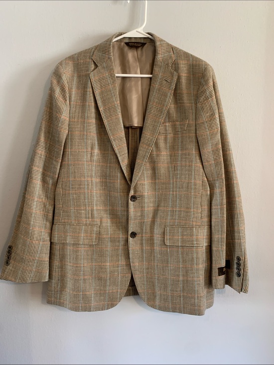 Southwick Other - SOUTHWICK NWT Men’s Plaid Two-Button Sport Coat - Brown & Tan Size 40R